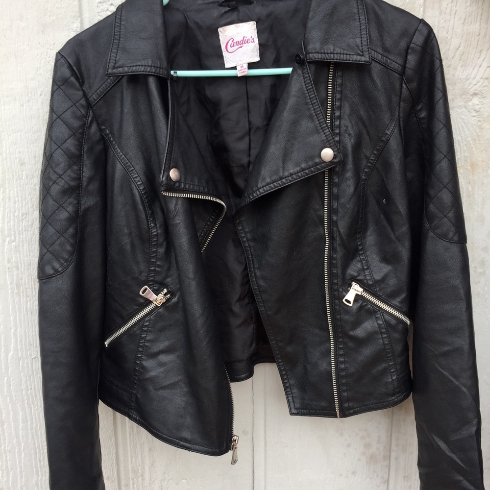 Candie’s Black Biker Jacket  size: Medium